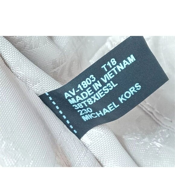 Michael Kors Collins Leather Satchel Handbag Travel Brown Medium Size - Picture 10 of 11